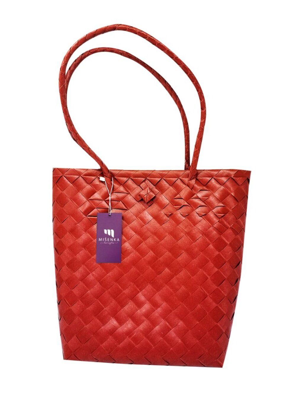 Misenka Scarlet Red Go Handicraft Bayong Bag